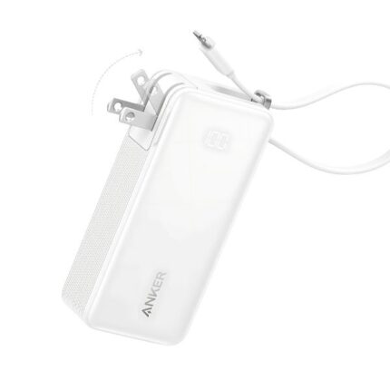 Anker 10000mAh 30W Fusion Power Bank with Built-in USB-C Cable (A1637)