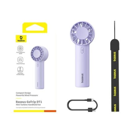 Baseus Fan GoTrip DT1 Mini Turbine Handheld Fan Nebula Purple