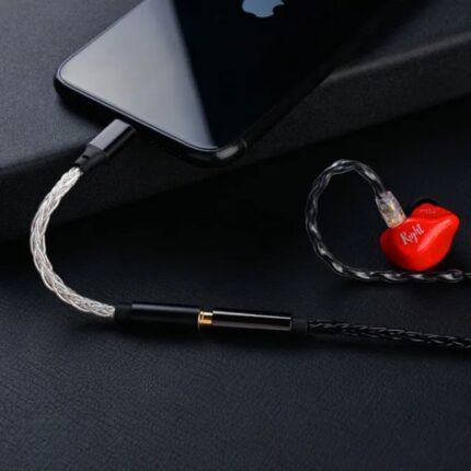 JCALLY JM08L HiFi Earphone Amplifier 3.5mm to Lightning Earphone Adapter with MFI Certification