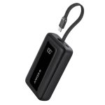 Anker A1688 Zolo 30W 10000mAh Power Bank with built-in USB-C cable for fast, convenient charging anytime, anywhere.