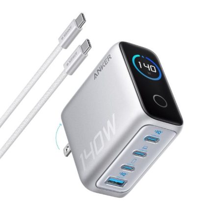 Anker Laptop Charger 140W 4-Port PD 3.1 with Touch Control USB-C Cable (B2697)