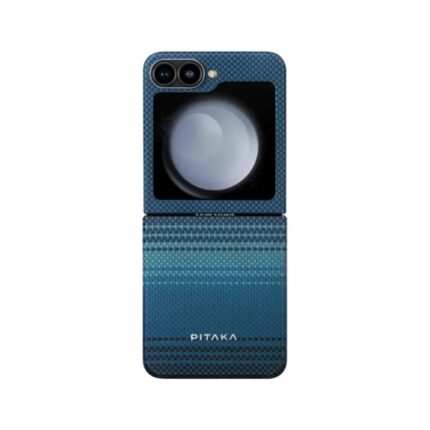 Pitaka MagEZ Case 5 Tactile Woven Case for Galaxy Z Flip6 -Moonrise 1500D