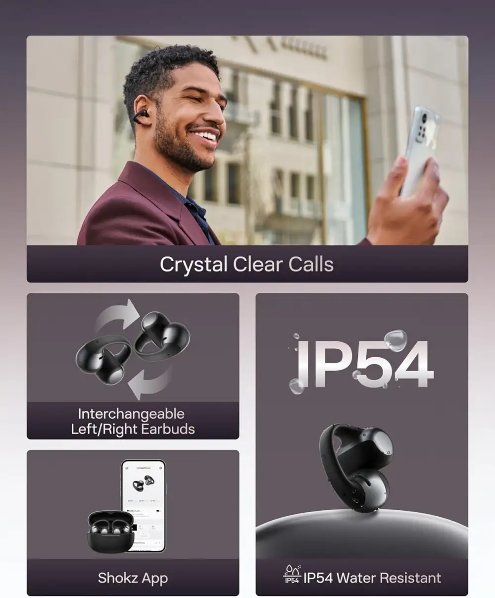 SHOKZ OpenDots ONE – Open-Ear Headphones