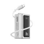 XUNDD XDPB-W007 PD35W 10000mAh Power Bank with Retractable Cable
