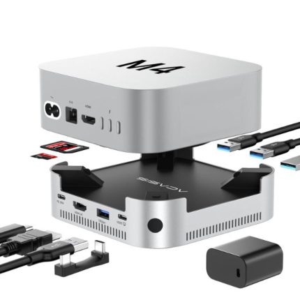 ACASIS 10-in-1 Dock with 10Gbps Dual SSD Enclosure for M4/M4PRO Mac mini