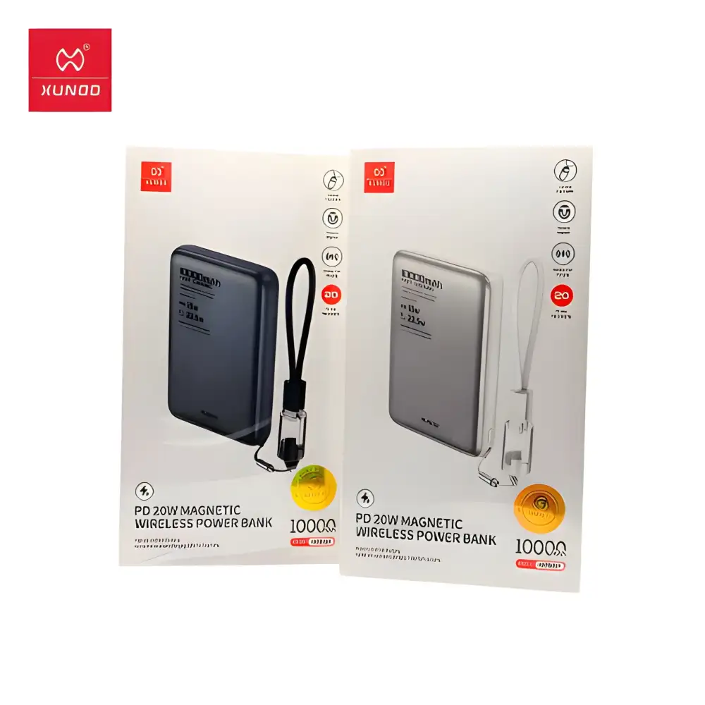 XUNDD XDPB-027 10000mAh PD 20W Magnetic Wireless Power Bank
