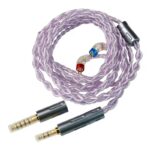 CVJ Flora Silver-Plated Wired Headphone Upgrade Cable 0.78 3.5mm