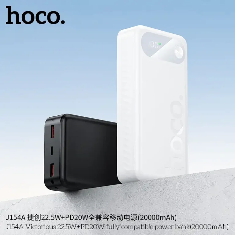 Hoco J154a 22.5w+PD20w 20000mah Power bank description image