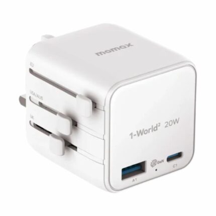 Momax UA29 1-World² 20W Universal 2-Port USB Travel Adapter