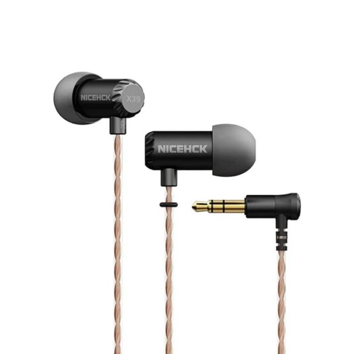 NICEHCK X39 1DD Titanium Coated Diaphragm IEM_X39-Black No Mic