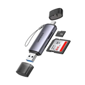 Ugreen CM185 Dual USB Card Reader – USB 3.0 & Type-C, SDTF Support
