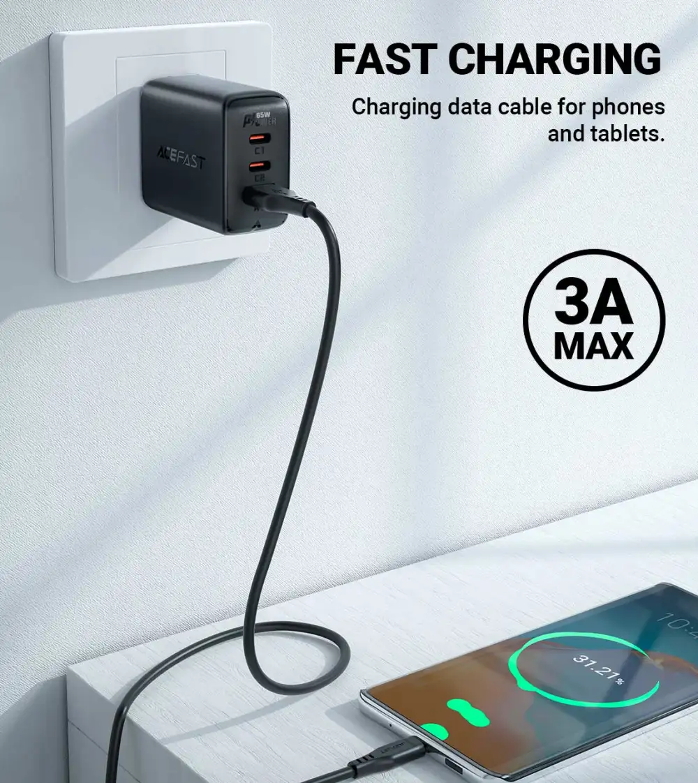 ACEFAST C3 04 USB A to USB Type C Charging Data Cable