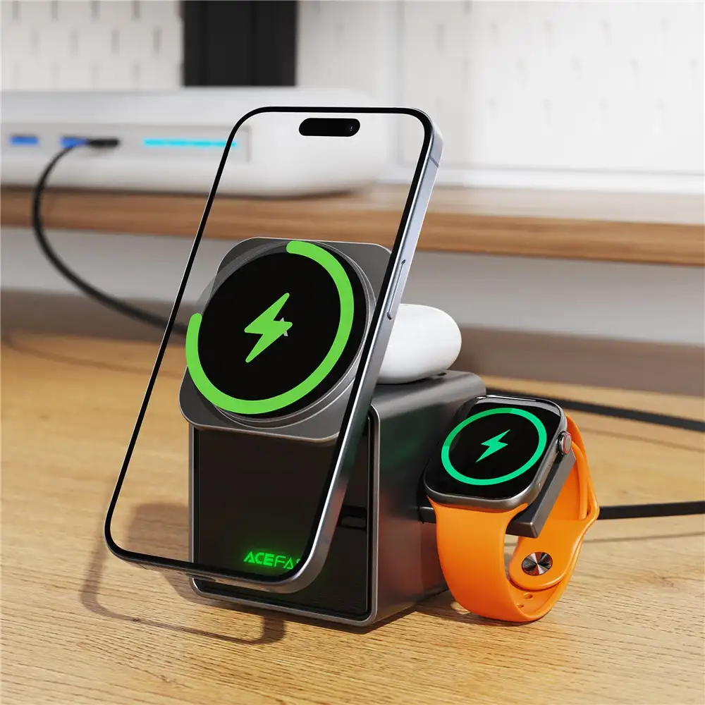 ACEFAST E34 3 in 1 Desktop Wireless Charging Holder