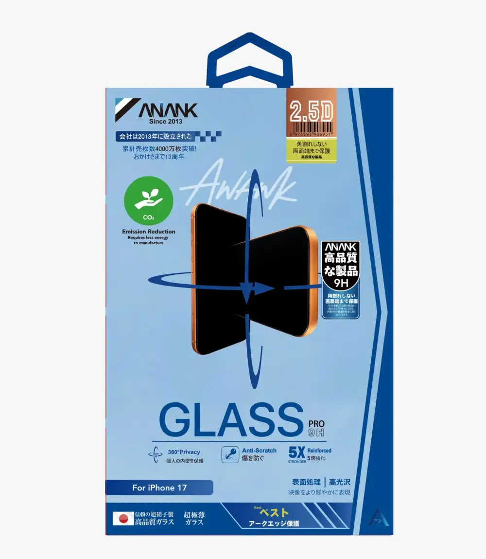 ANANK 2.5D 360° Privacy Screen Protector For iPhone 14 -16 pro max