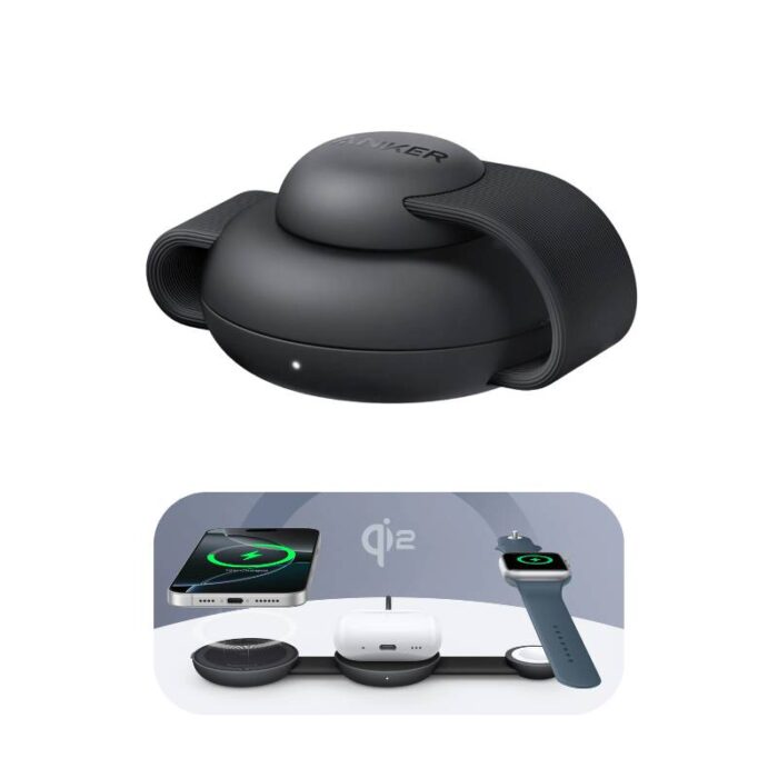 Anker A25M8 Ultra Compact 3in1 Qi2 Wireless Charger - Image 2