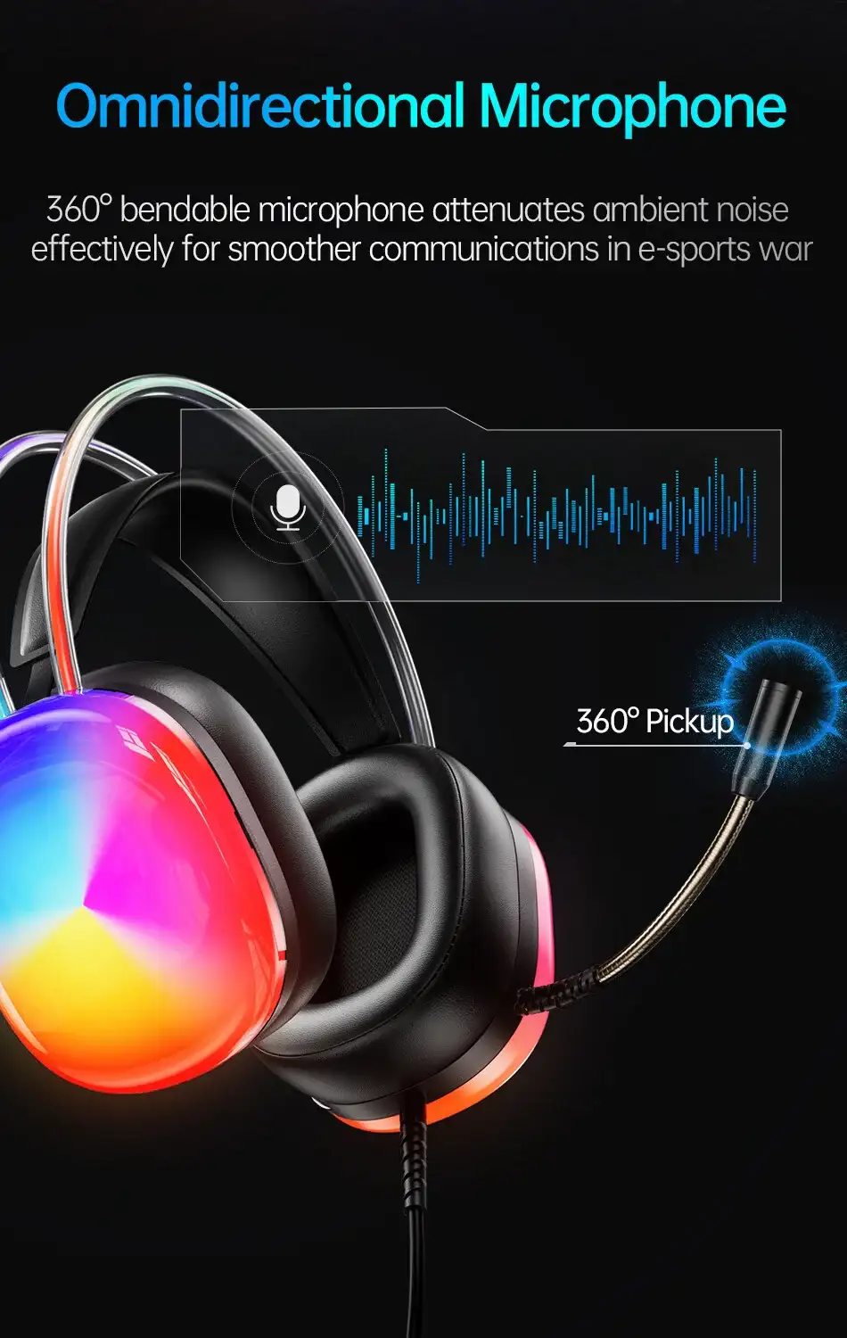 Awei GM11 Pro Gaming Headphone With RGB