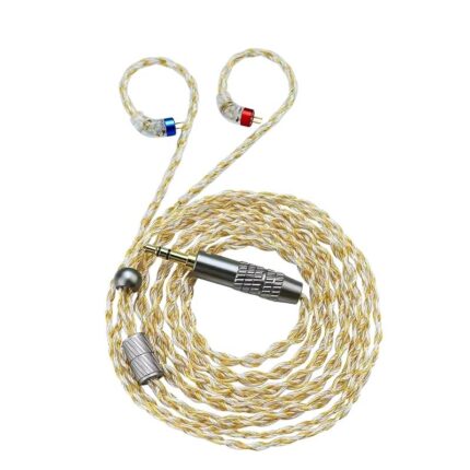 CVJ HBK08 2Pin 0.78mm silver plated earphone cable