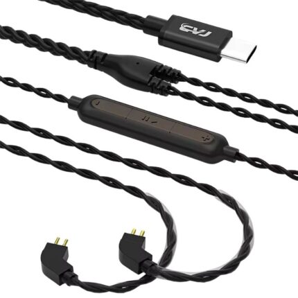 CVJ V6 TYPE C Earphone Cable 0.78MM 2 Pin With Mic