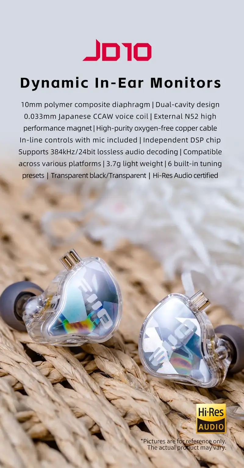 FiiO JD10 Dynamic In Ear Monitors