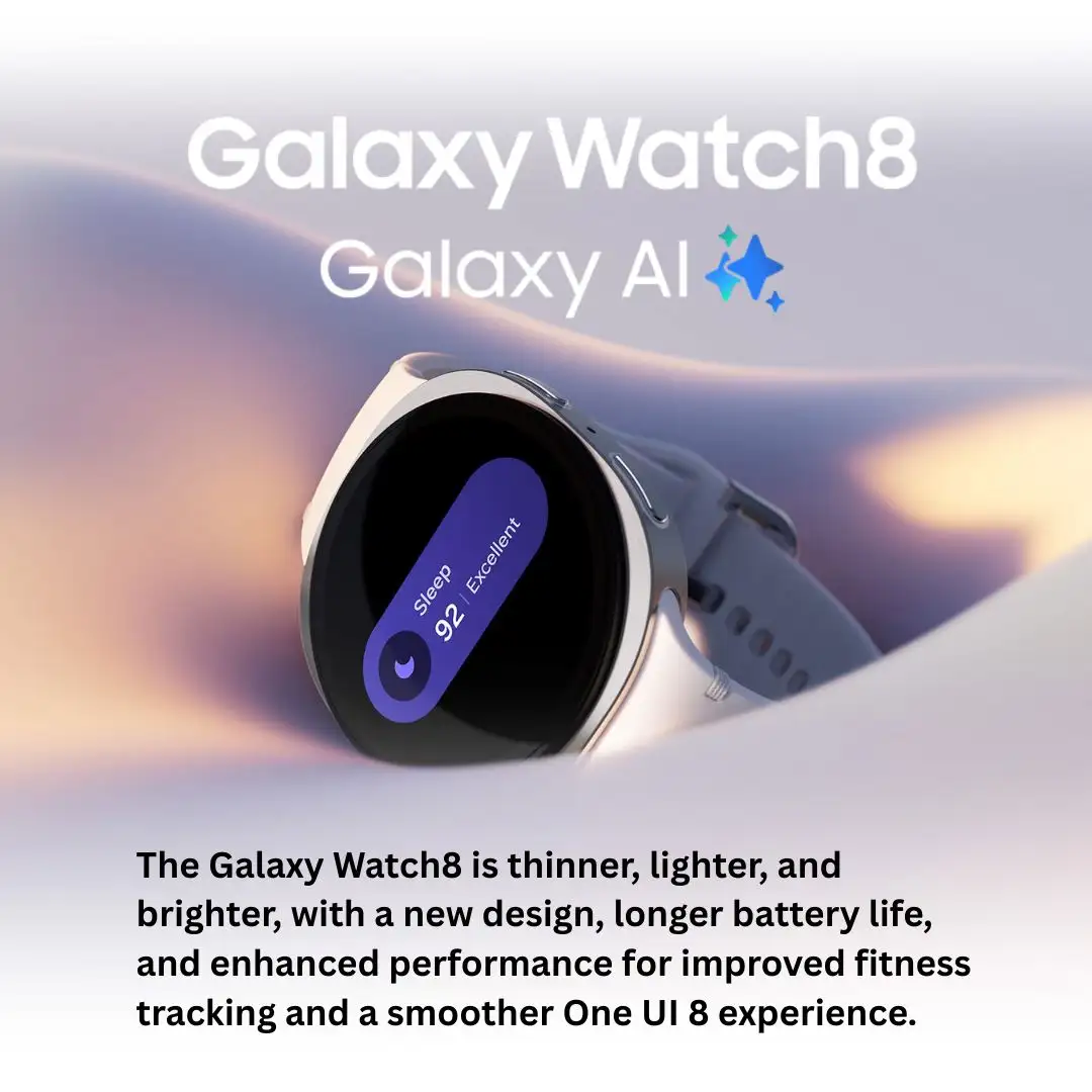 Samsung Galaxy Watch 8 premium smartwatch with advanced health tracking