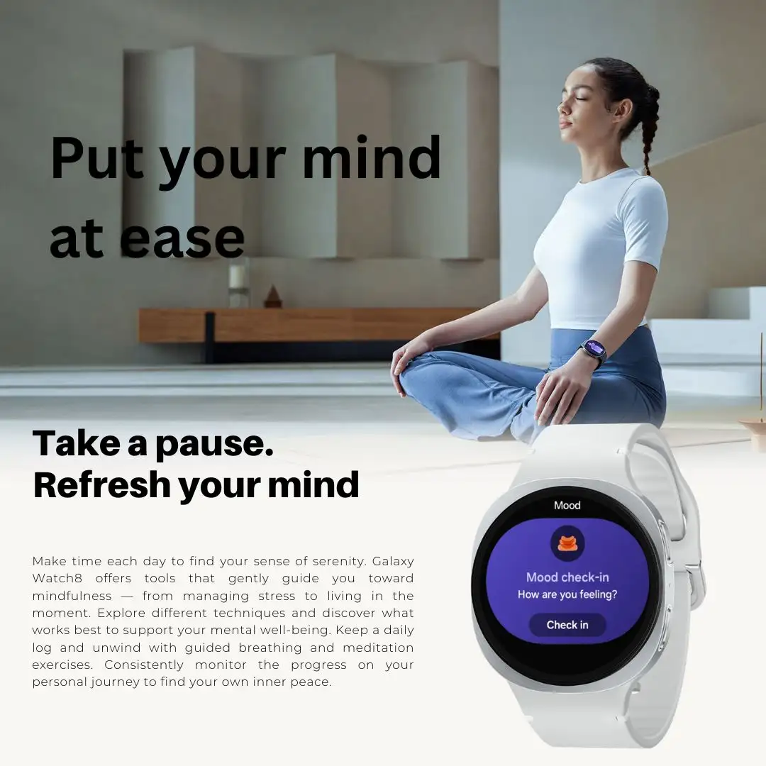 Samsung Galaxy Watch 8 smart wearable with health monitoring