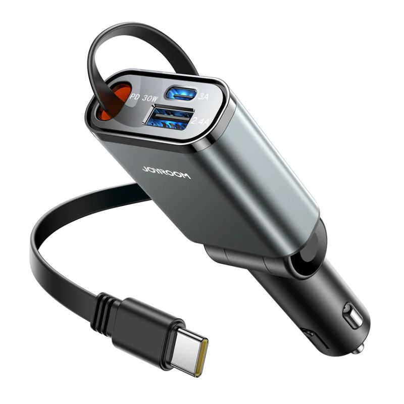 JOYROOM JR-CCL07 3-in-1 Retractable Car Charger JOYROOM JR-CCL07 3-in-1 Retractable Car Charger