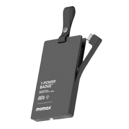 MOMAX 1-Power Badge+ 2500mAh Emergency Power Bank With Find My Locator