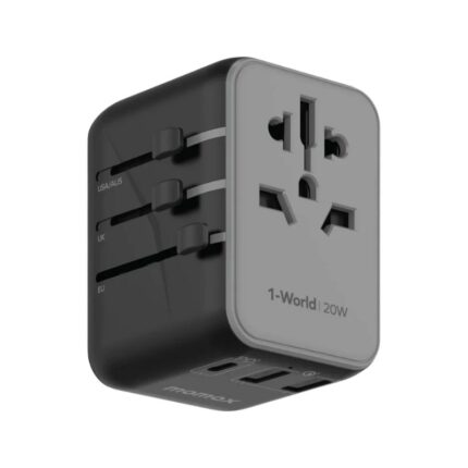 Momax UA11 1-World 3 Port AC Travel Adapter [20W]
