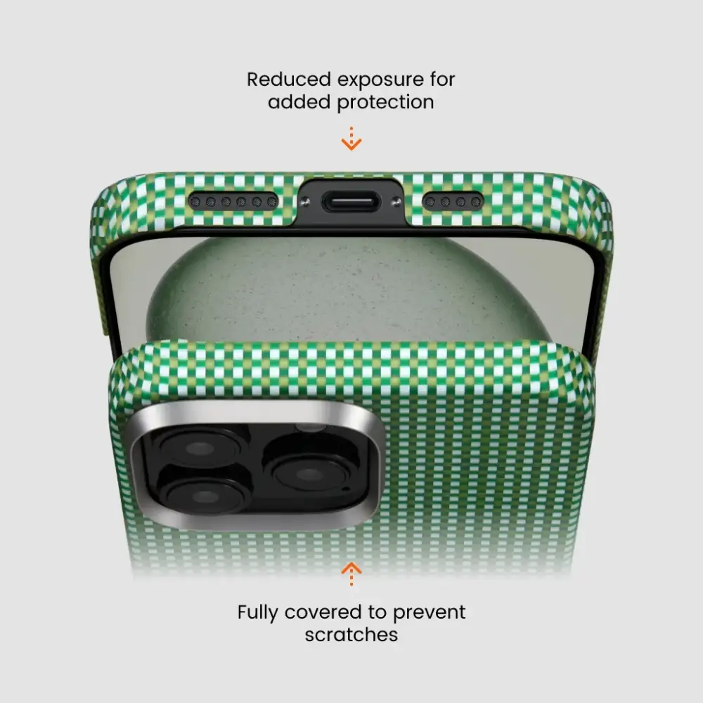 PITAKA Forest Green Classic Ultra Slim Case for iPhone 16 Pro Max 1