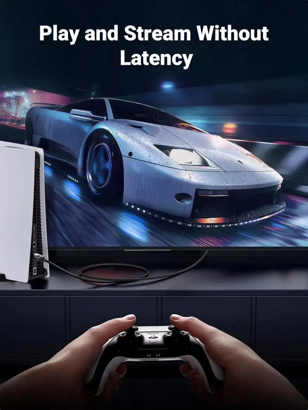 UGREEN 30795 Cat8 Pure Copper Ethernet Cable Braided 10m Black 2