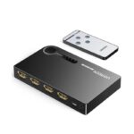 UGREEN 40234 3 In 1 Out 4K HDMI Splitter With IR Remote Control