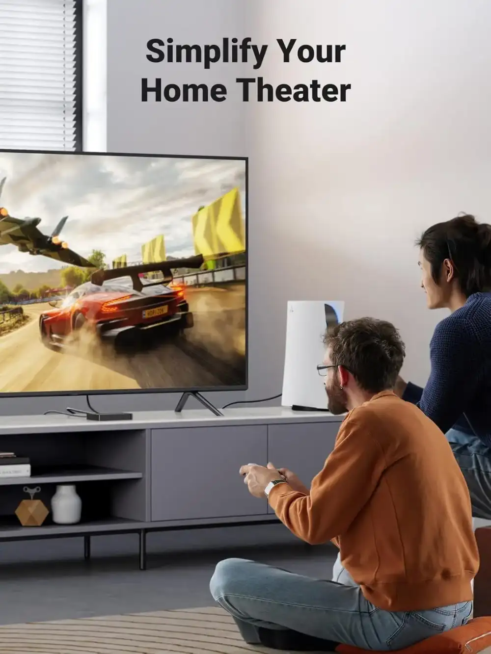 UGREEN 40234 3 In 1 Out 4K HDMI Splitter With IR Remote Control