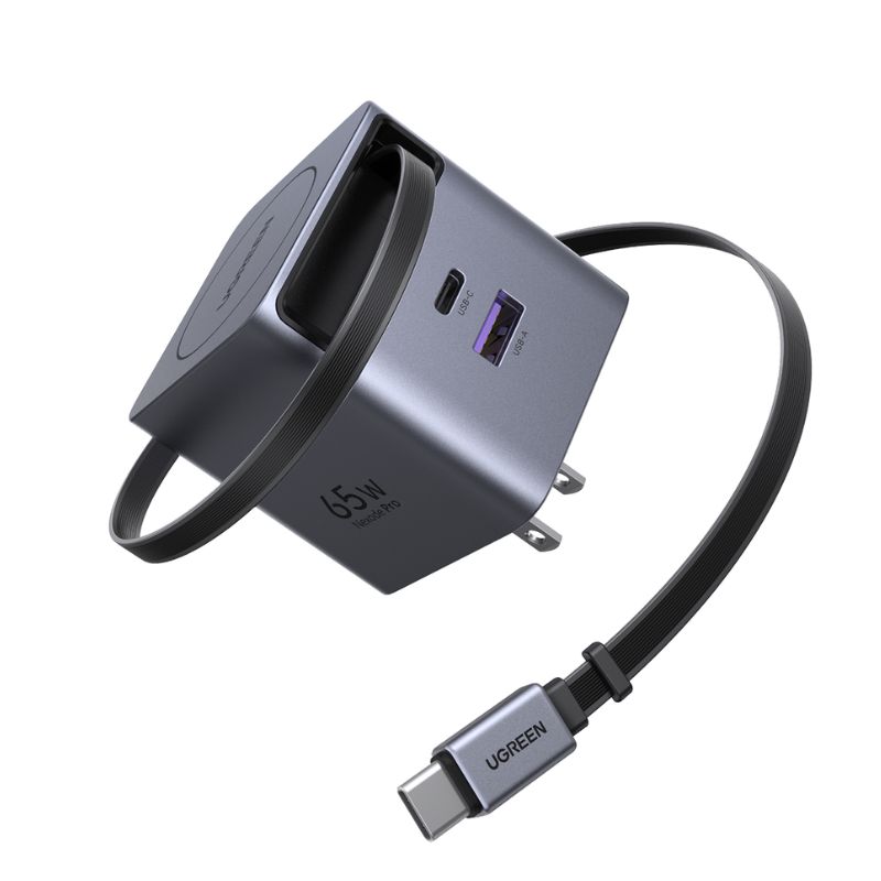 Ugreen 65824 65W GaN Fast Charger Adapter with Cable Ugreen 65824 65W GaN Fast Charger Adapter with Cable