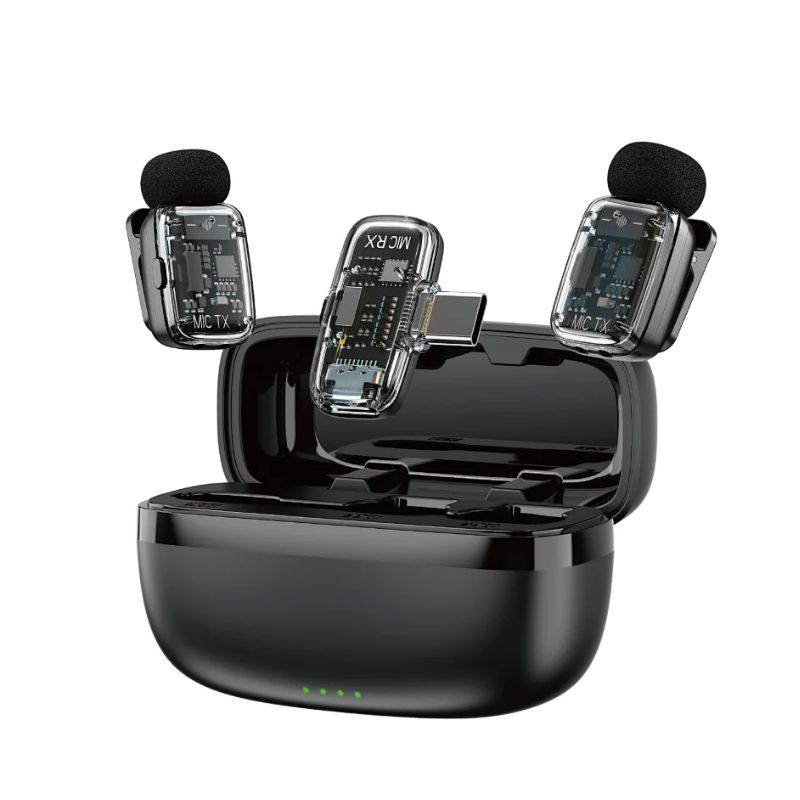 WiWU Wi-WM008 Dual Wireless Lavalier Microphone System WiWU Wi-WM008 Dual Wireless Lavalier Microphone System