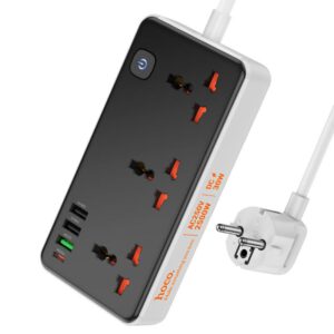 hoco AC8A Storm 3-position Socket with PD30W+3USB Port