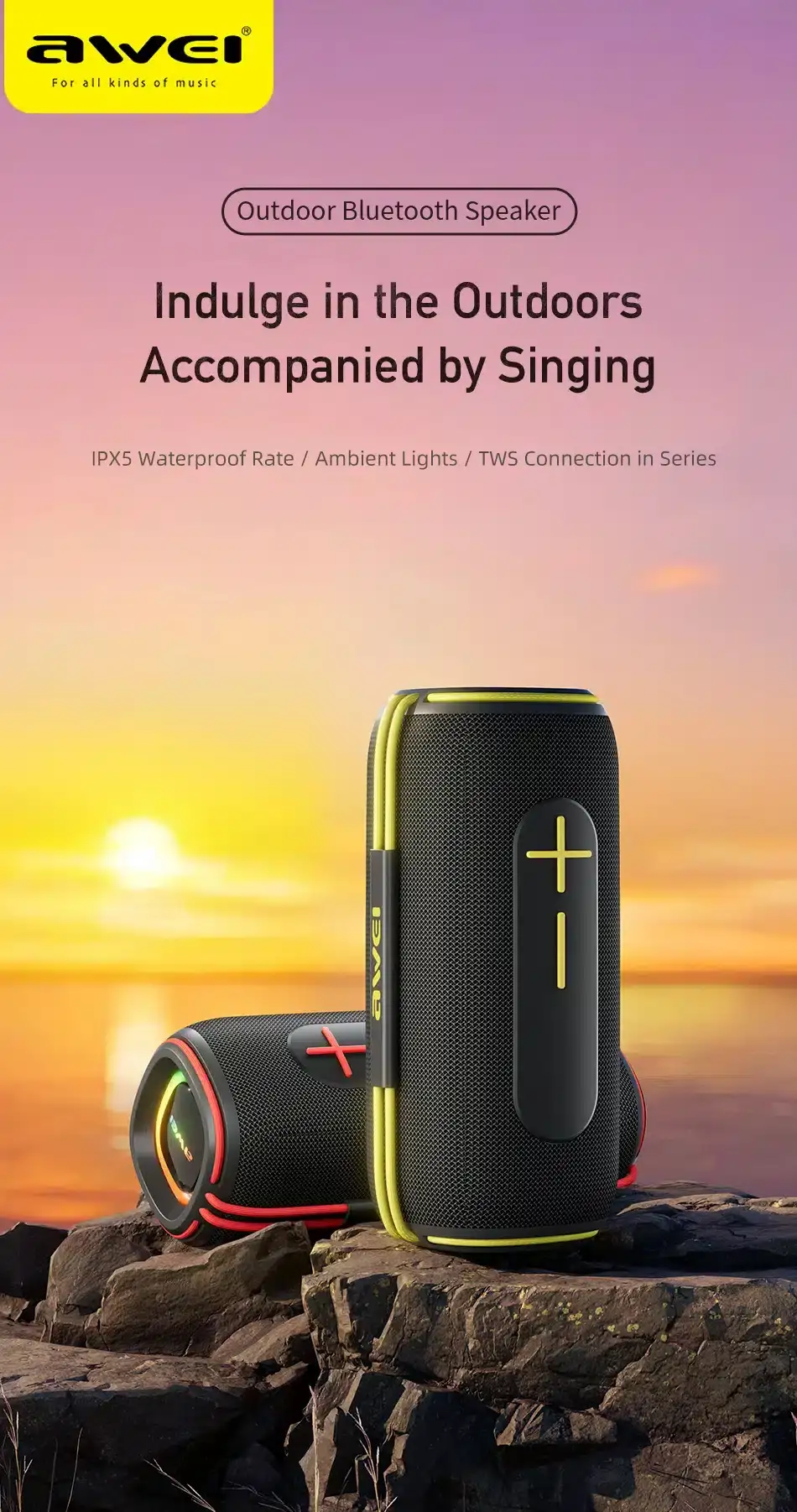 Awei KA5 20W portable speaker with powerful rich sound