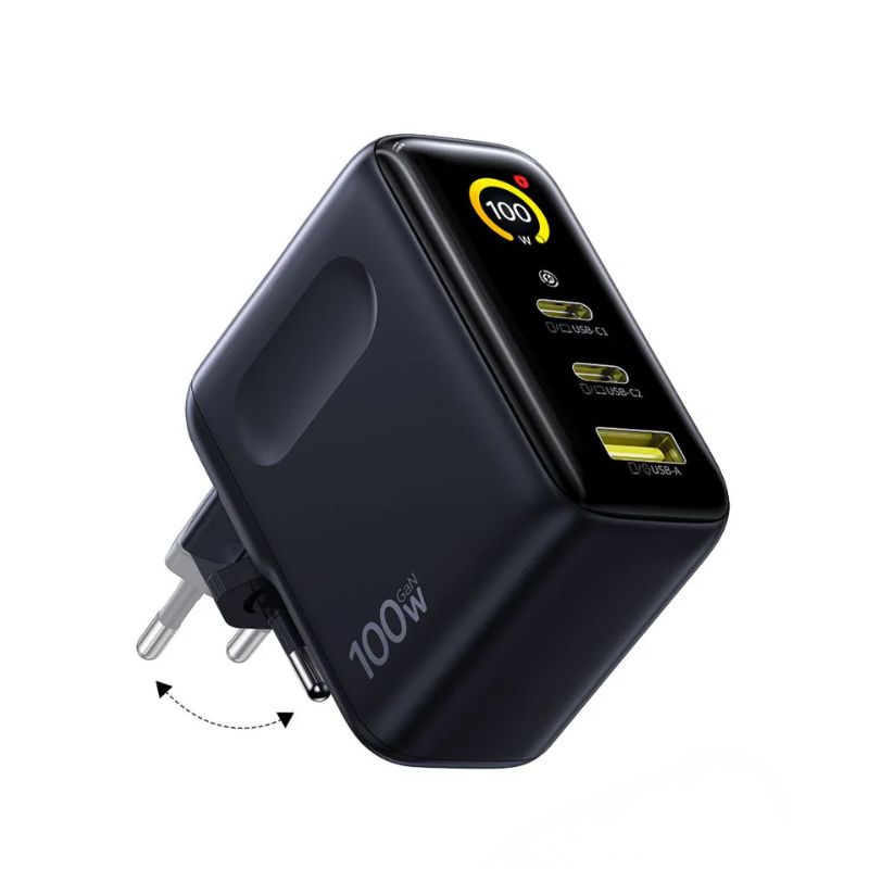 Baseus PicoGo AE21 Digital Display Fast Charger 100W with Dual USB-C Ports Baseus PicoGo AE21 100W Fast Charger - Image 1