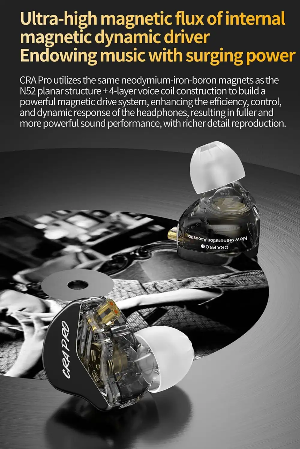 CCA CRA Pro DLC Diaphragm Dynamic IEM 1