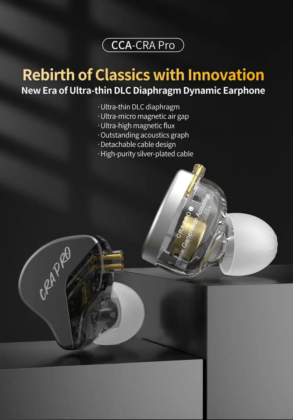 CCA CRA Pro DLC Diaphragm Dynamic IEM