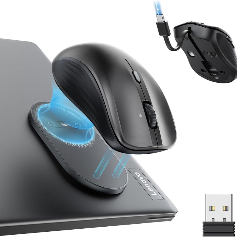 ESR MagMouse Snap-to-Carry Rechargeable Wireless Mouse ESR MagMouse Snap-to-Carry Rechargeable Wireless Mouse