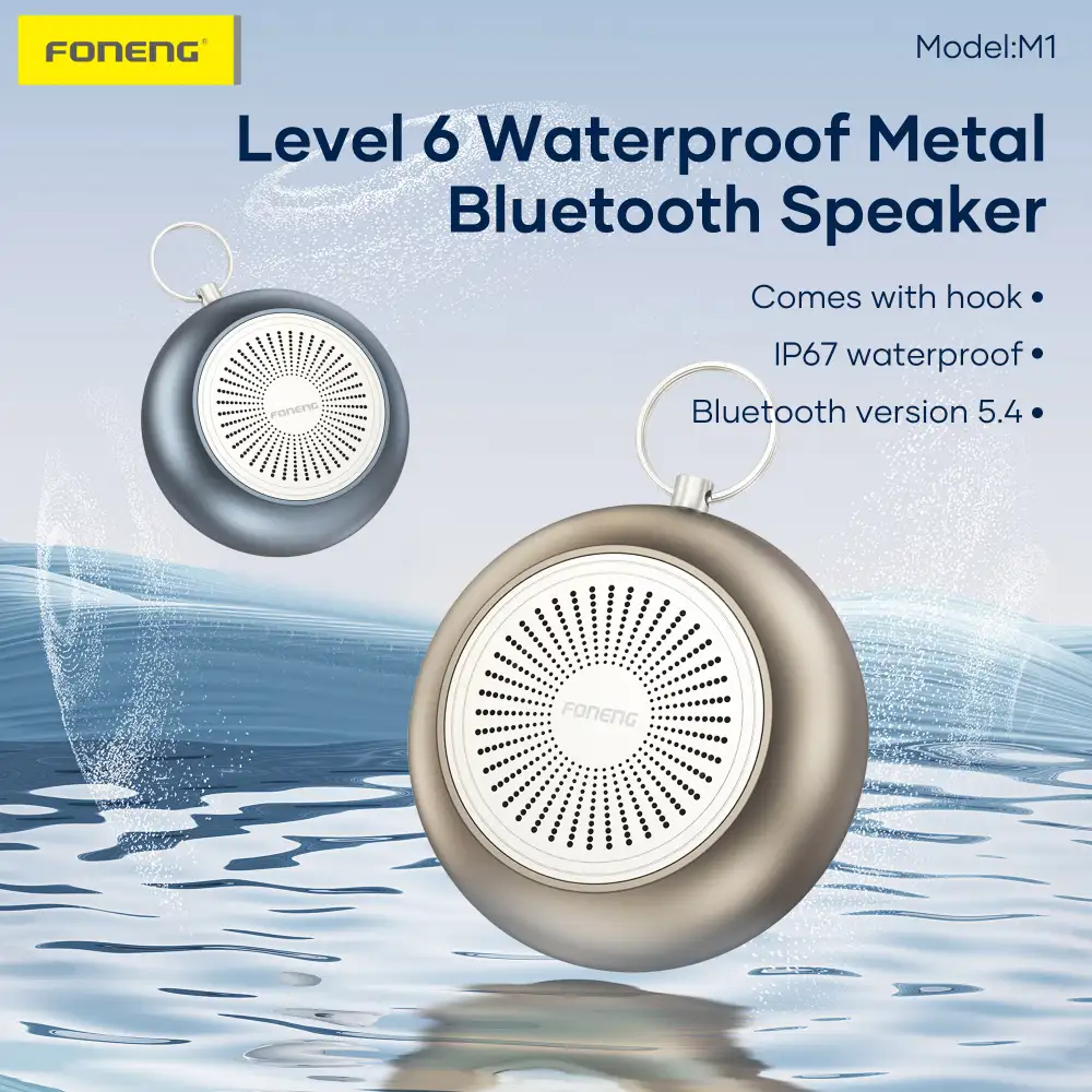 Foneng M1 portable speaker with IP67 waterproof build