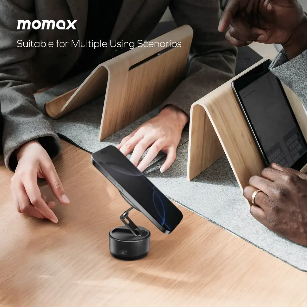 . Magnetic stand ensuring firm support for all phones