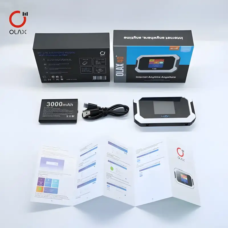 . Olax MT80 4G portable router for fast on-the-go internet