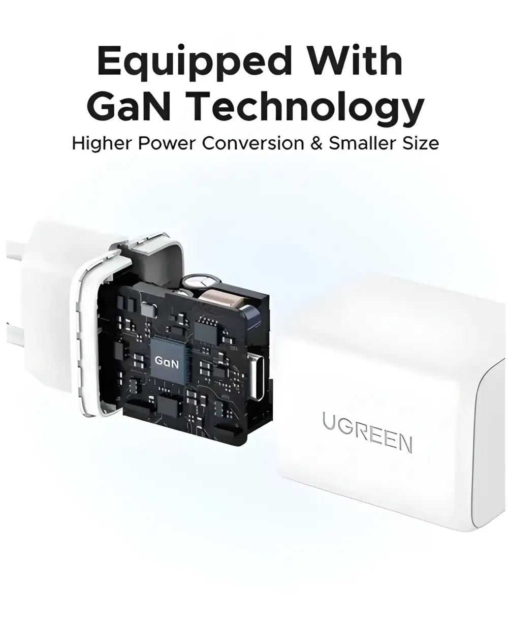 . Compact GaN EU charger for quick daily charging