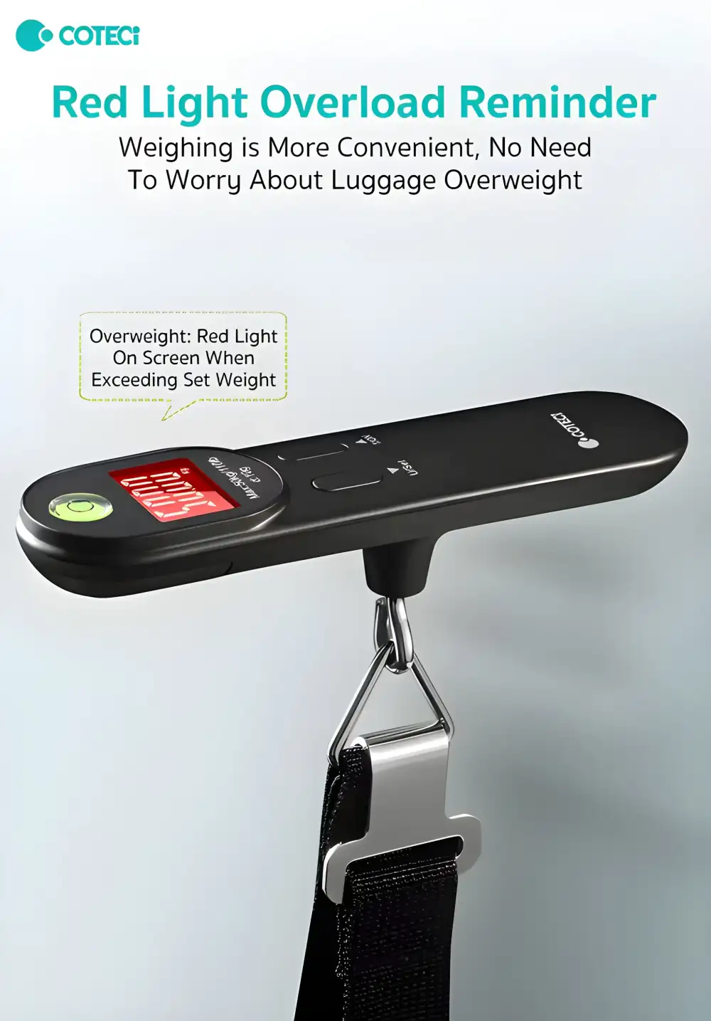 Portable baggage scale perfect for travel