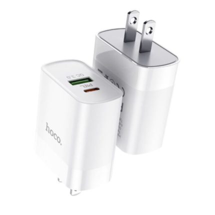 HOCO C80 Fast Charger 18W Dual Port Adapter