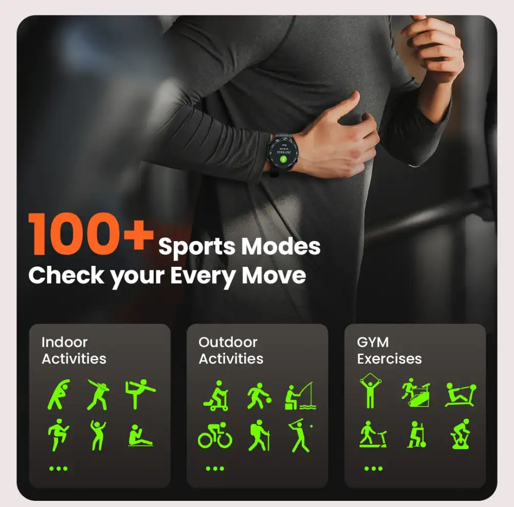 An outdoor scene showing the Haylou R8 during sports activity,