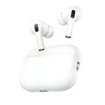 A crisp studio close-up of the Hoco EW90 ANC true wireless earbuds,