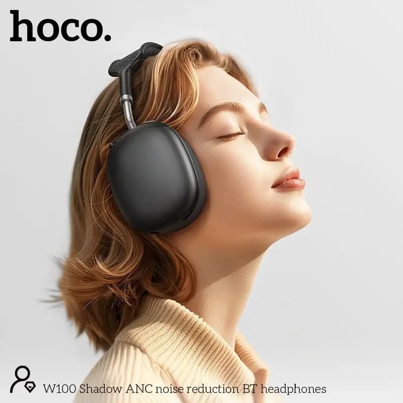 Hoco W100 ANC headphones with deep immersive sound