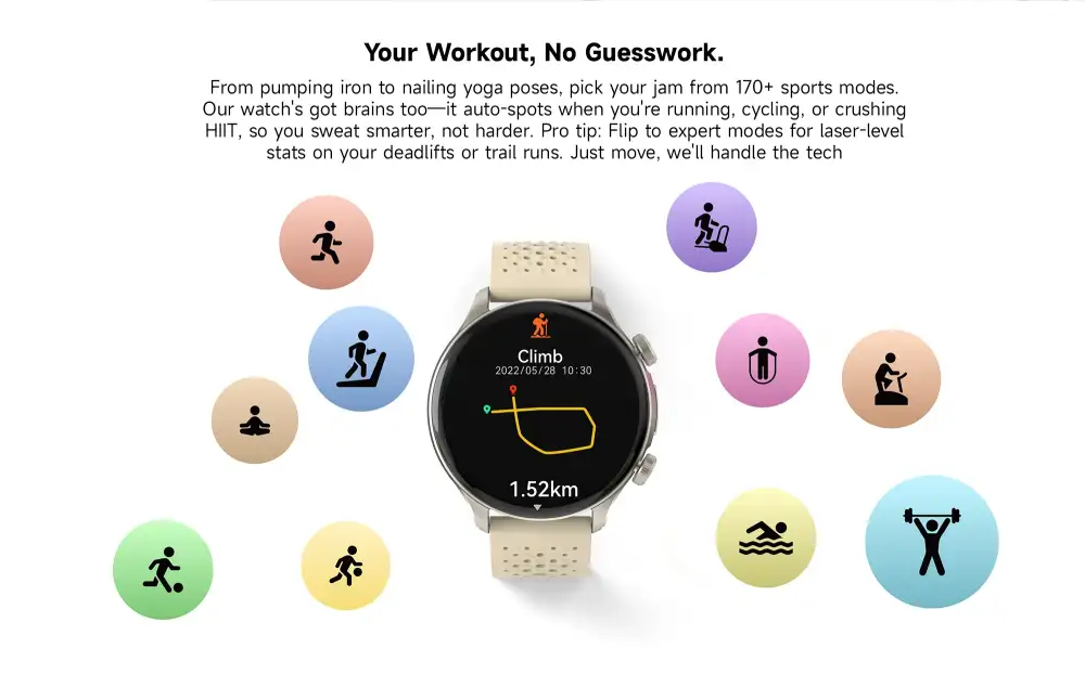 A lifestyle wrist shot showing the HOLO 2 Pro during a Bluetooth calling session,